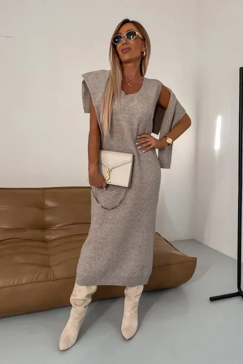 Conjunto vestido de punto