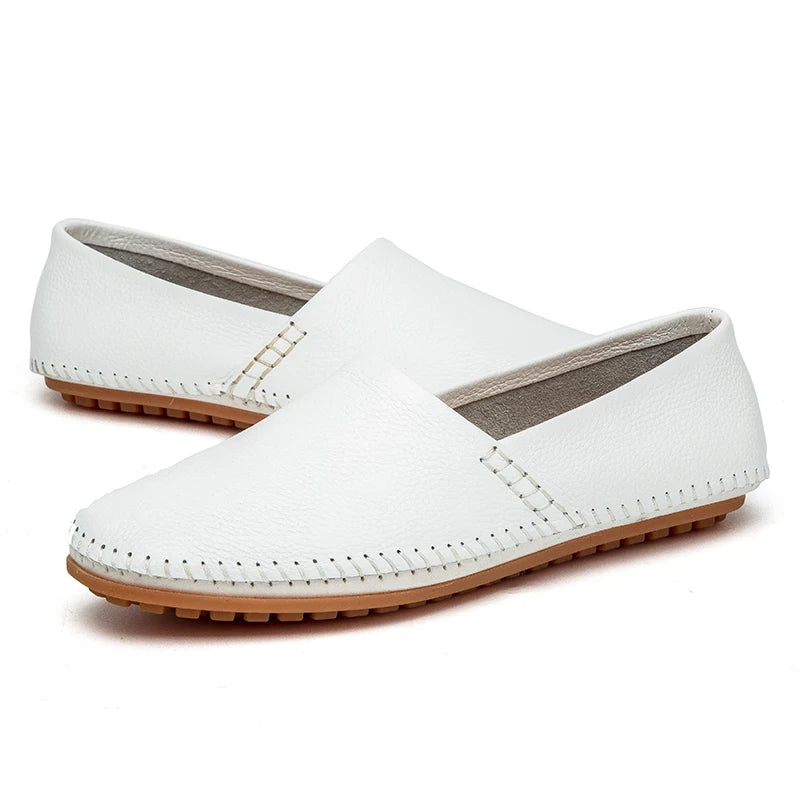 Mocasines de piel clara