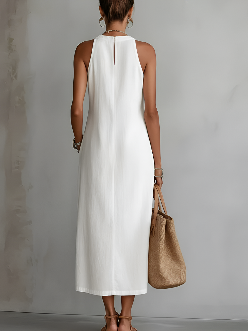 Vestido midi bordado