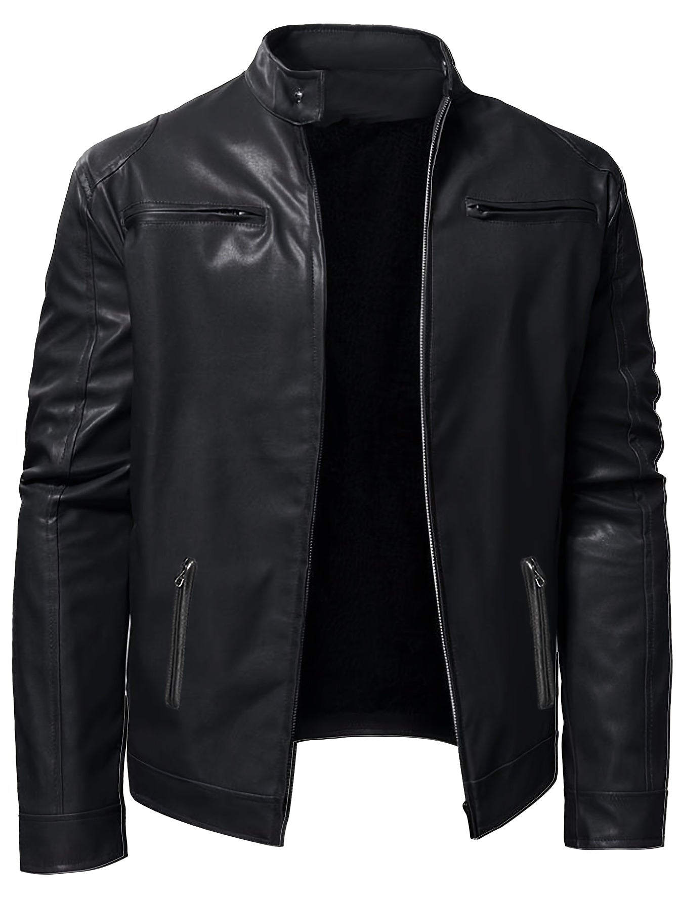 Chaqueta informal de cuero