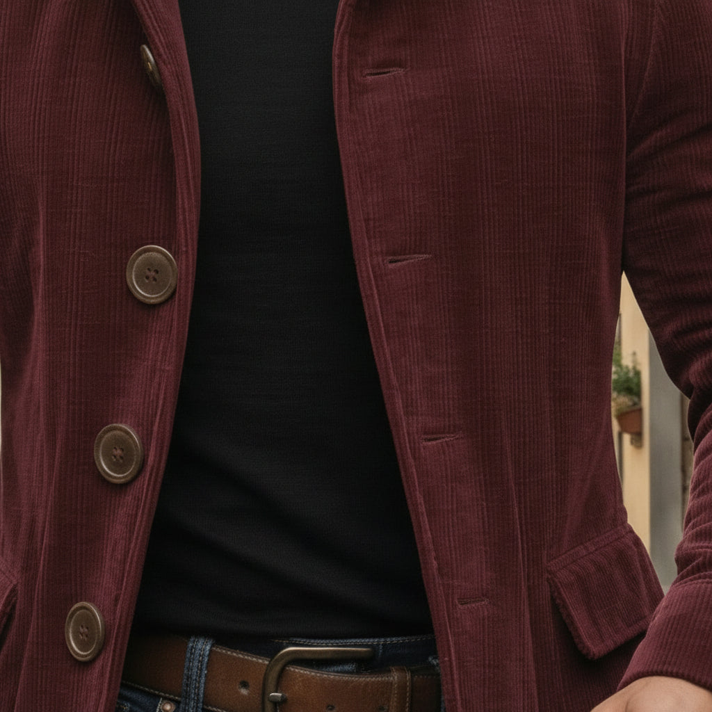 Elegante chaqueta de pana