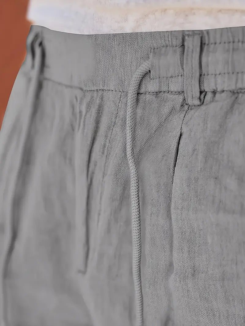 Elegantes pantalones de lino