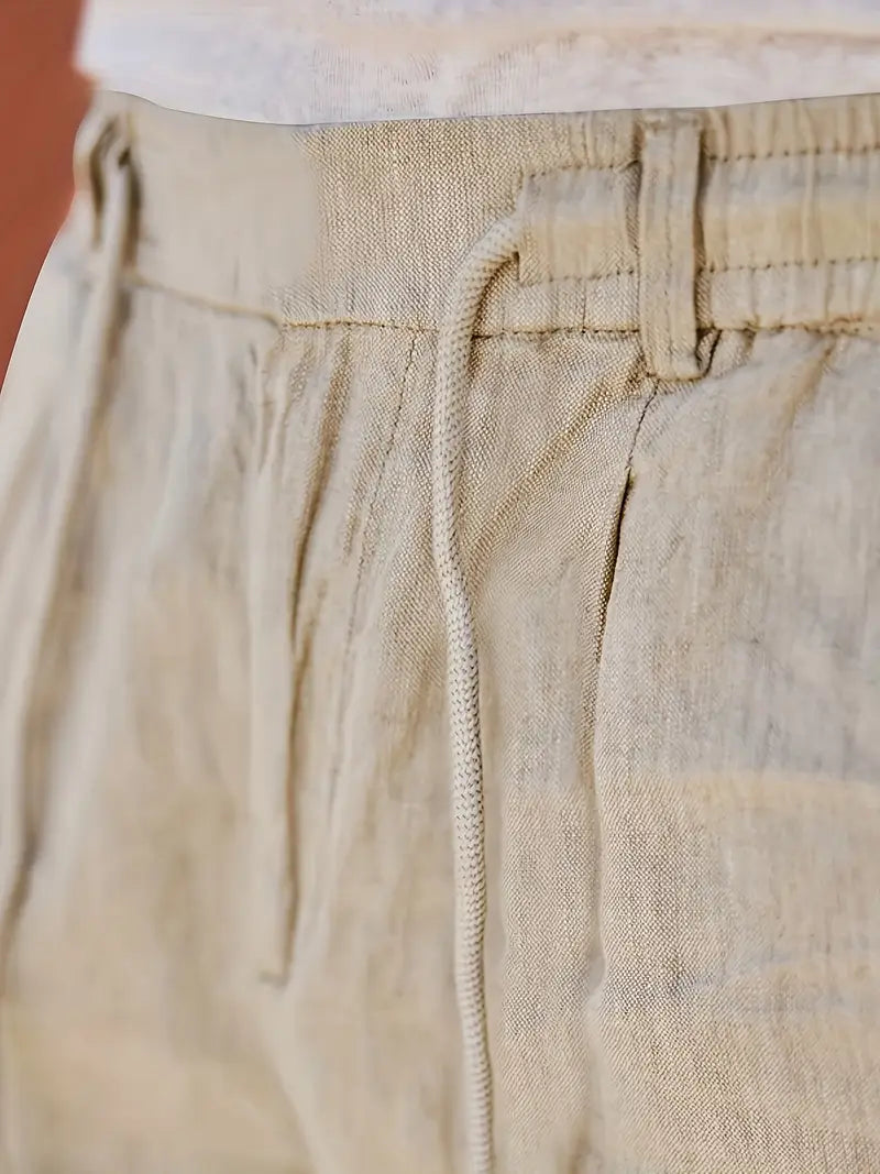 Elegantes pantalones de lino