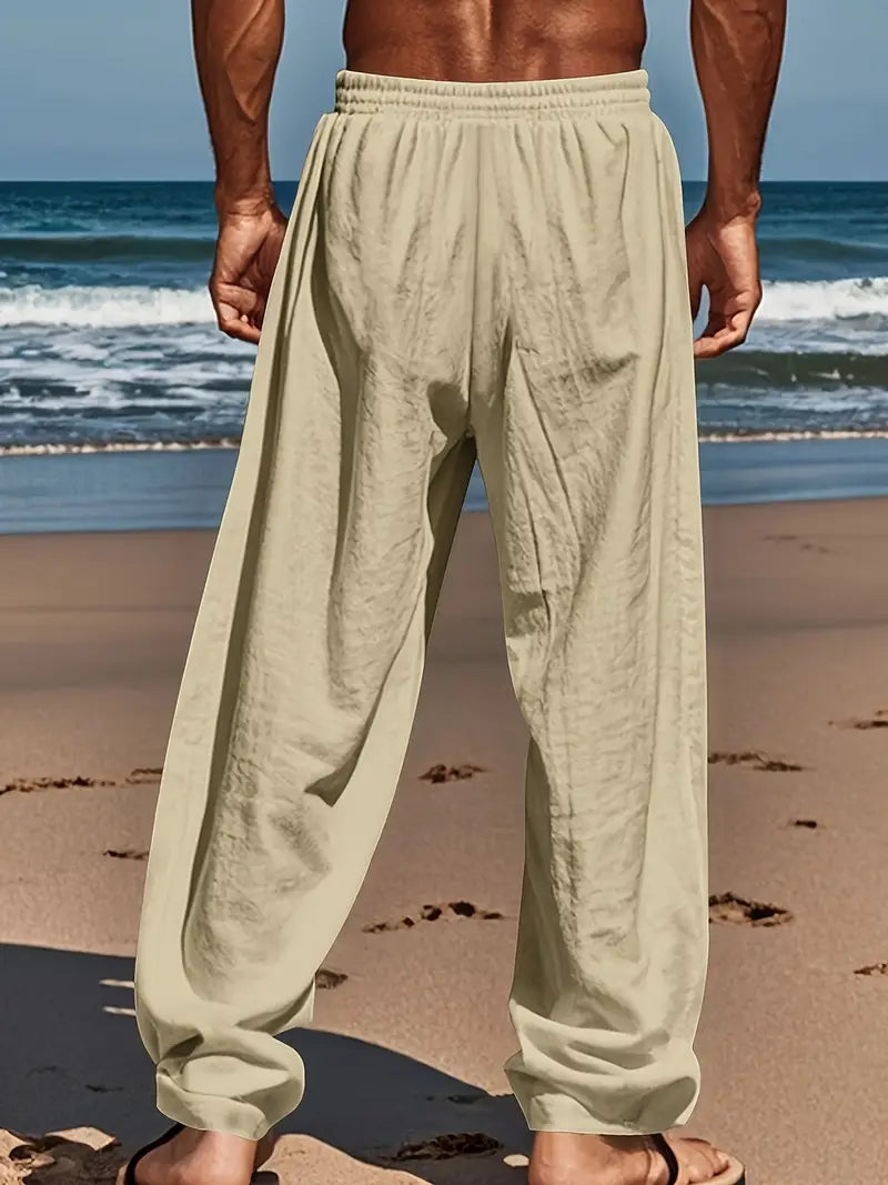 Pantalones casuales de lino