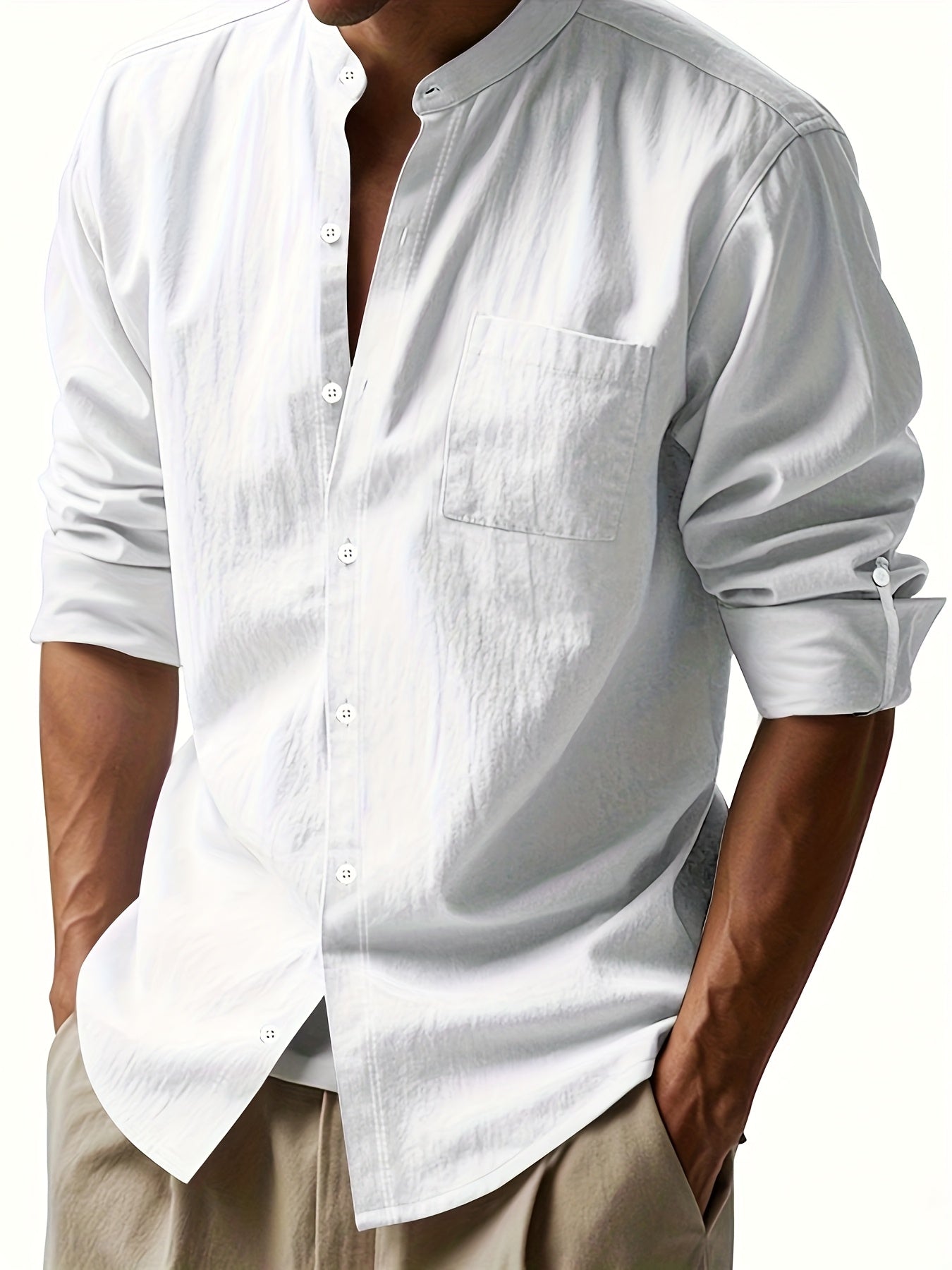 Elegante camisa de lino