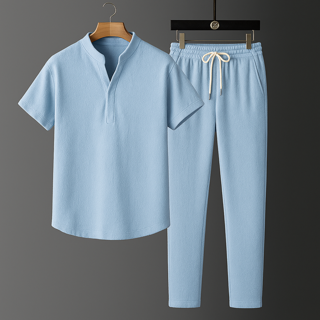 Elegante conjunto de salón de lino