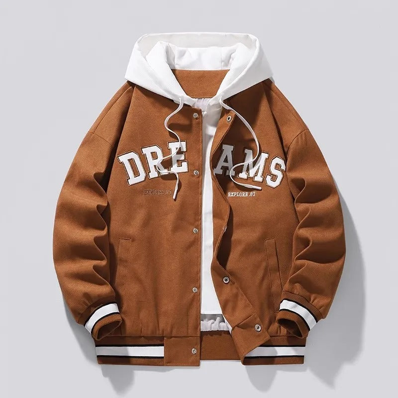 Elegante chaqueta con capucha