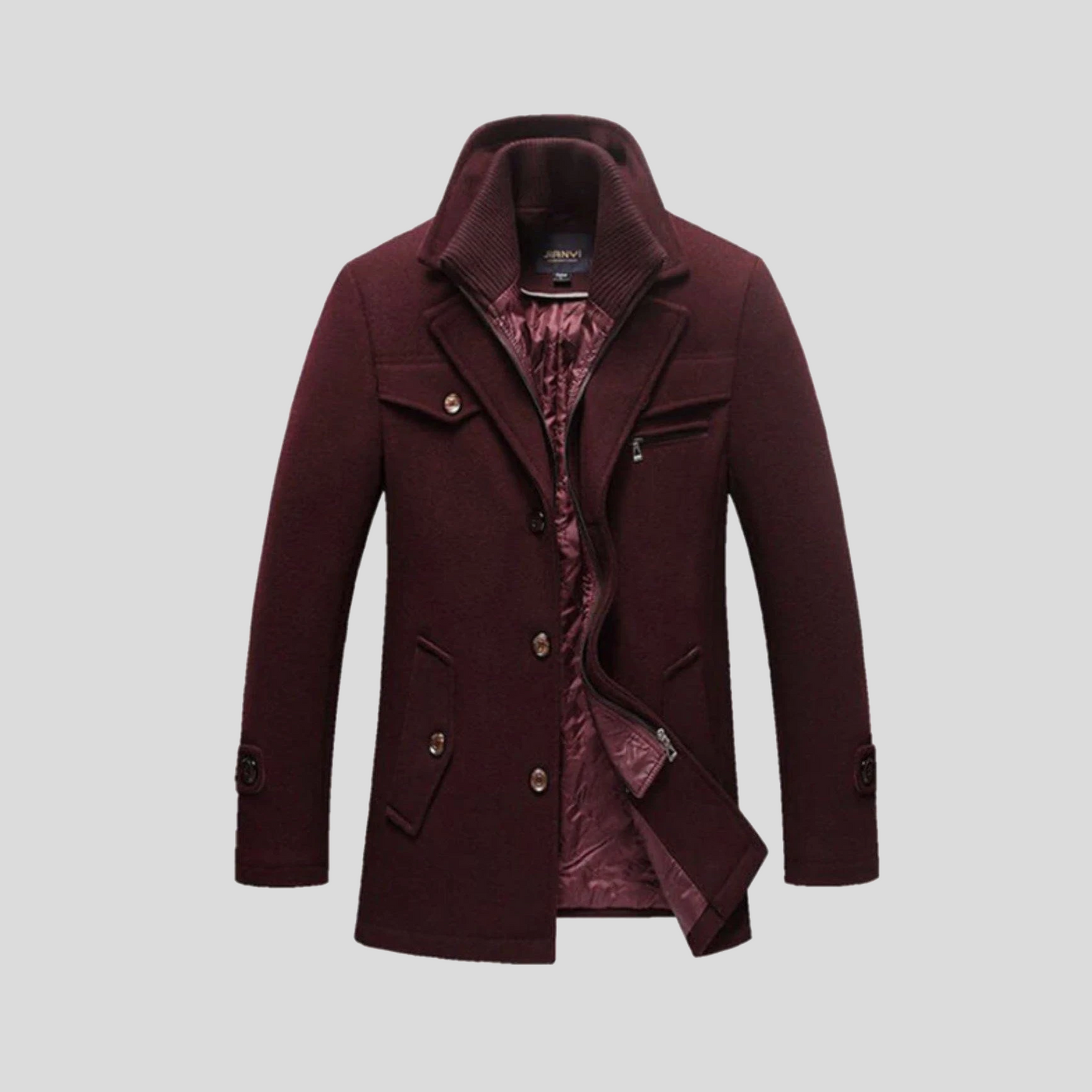 Elegante abrigo de invierno