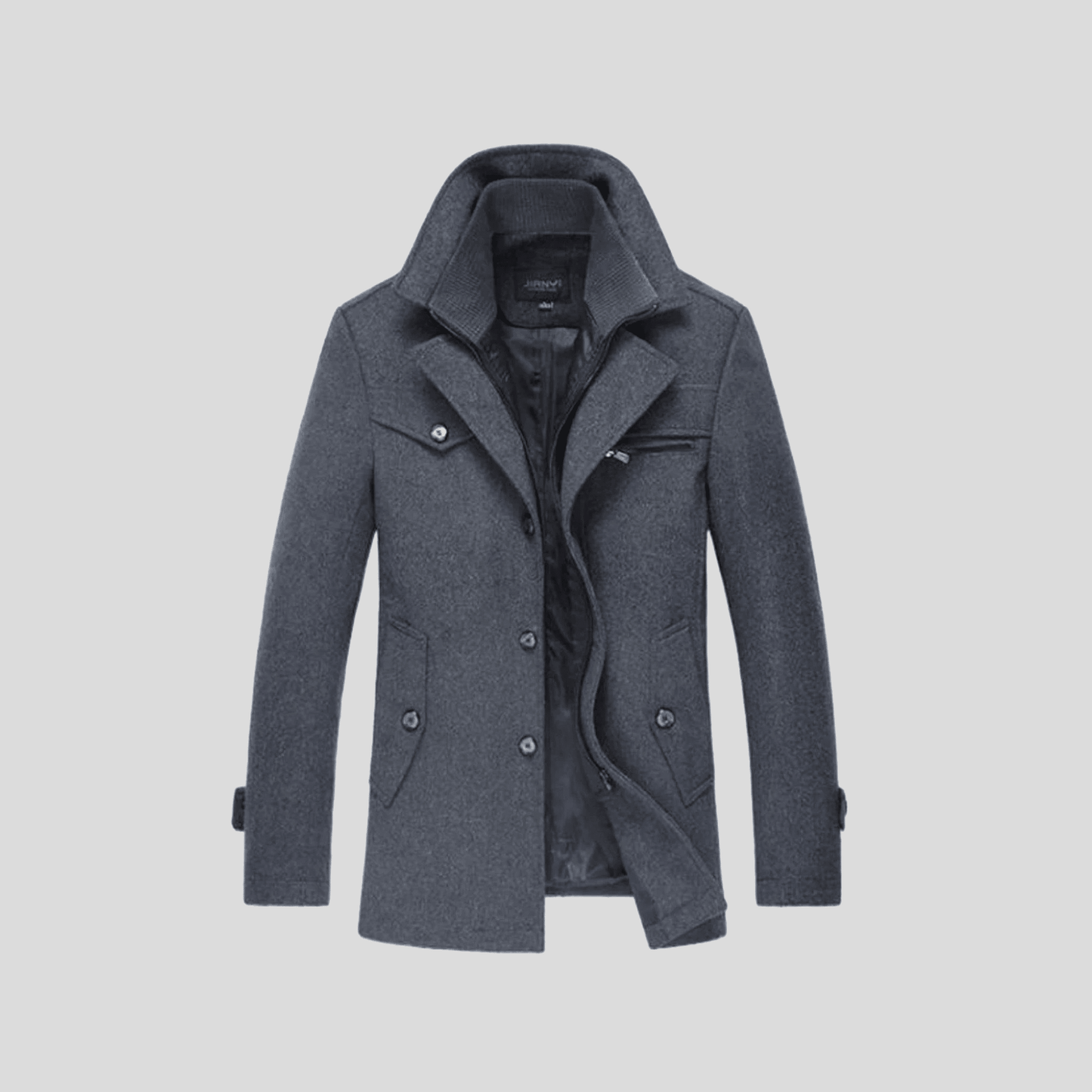 Elegante abrigo de invierno