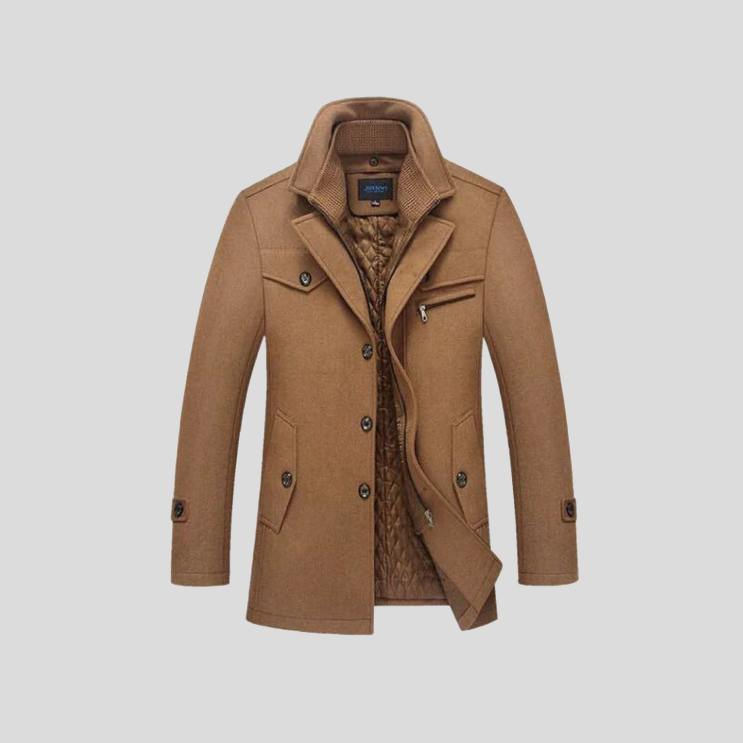 Elegante abrigo de invierno