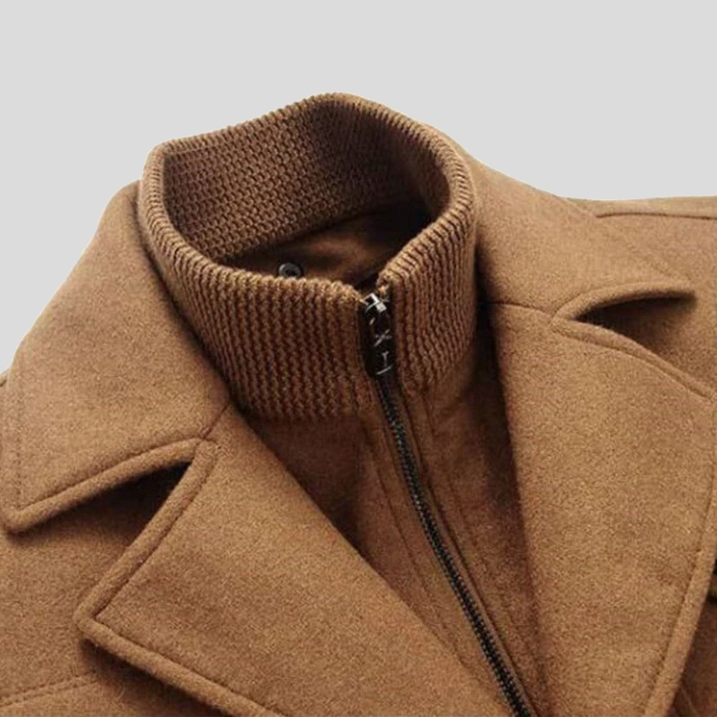 Elegante abrigo de invierno