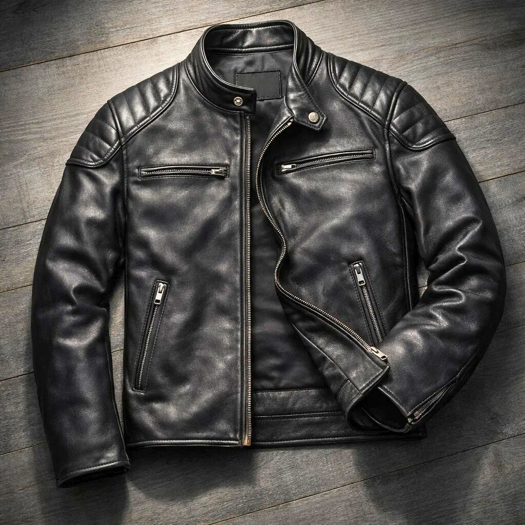 Chaqueta de cuero informal