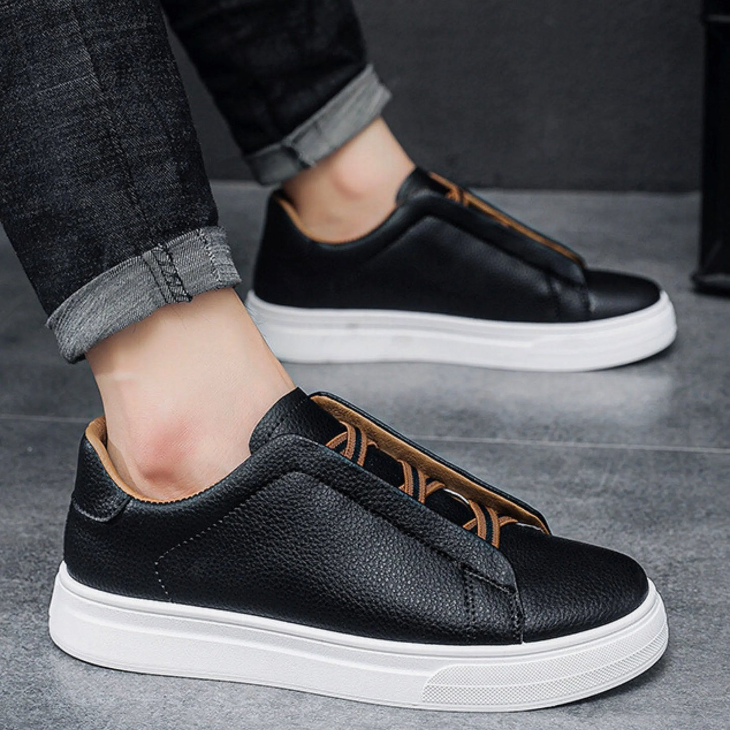 Elegantes zapatos de piel