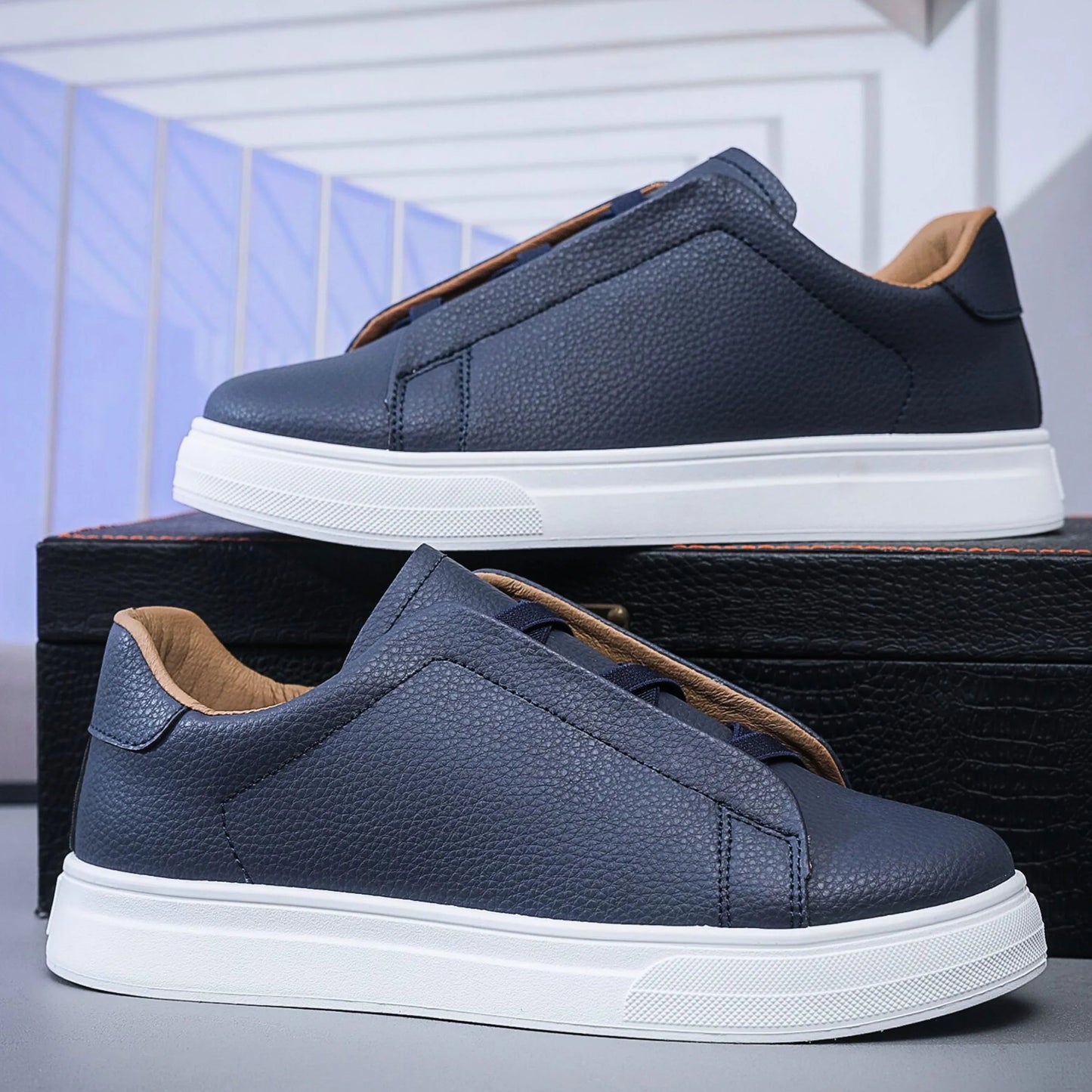 Elegantes zapatos de piel