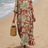 Vestido casual de mujer con estampado floral