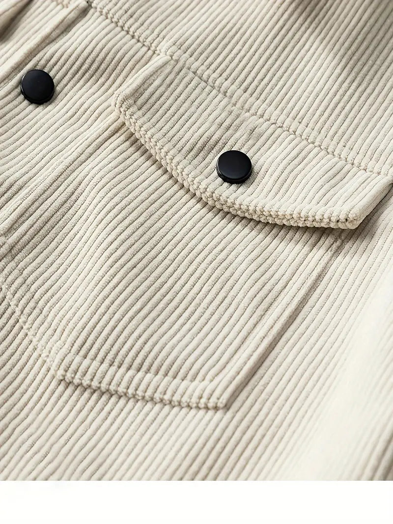 Elegante chaqueta de pana