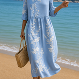 Vestido casual de mujer con estampado floral