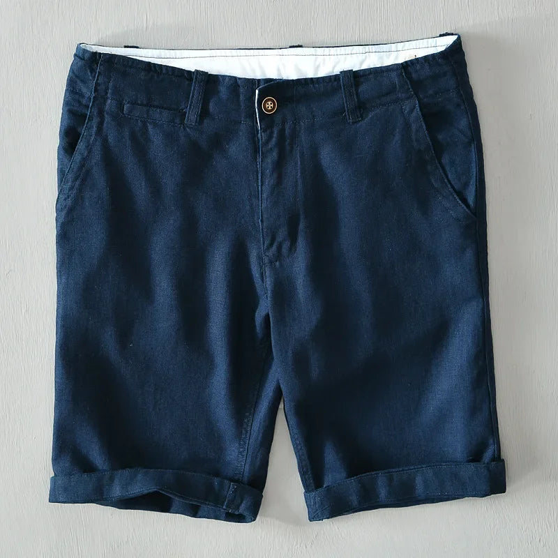 Pantalones cortos de lino