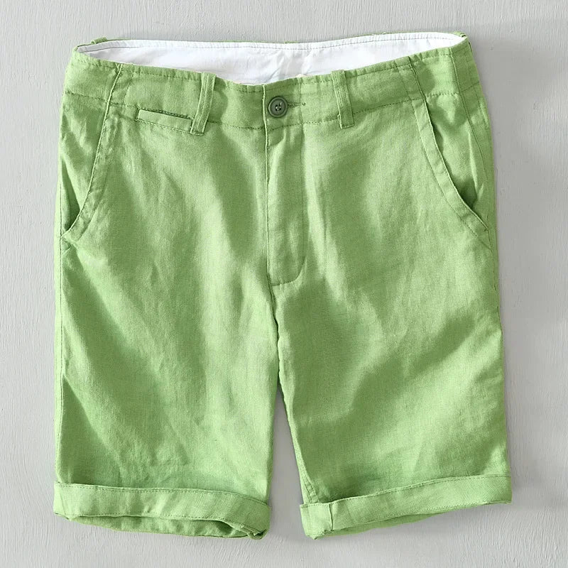 Pantalones cortos de lino