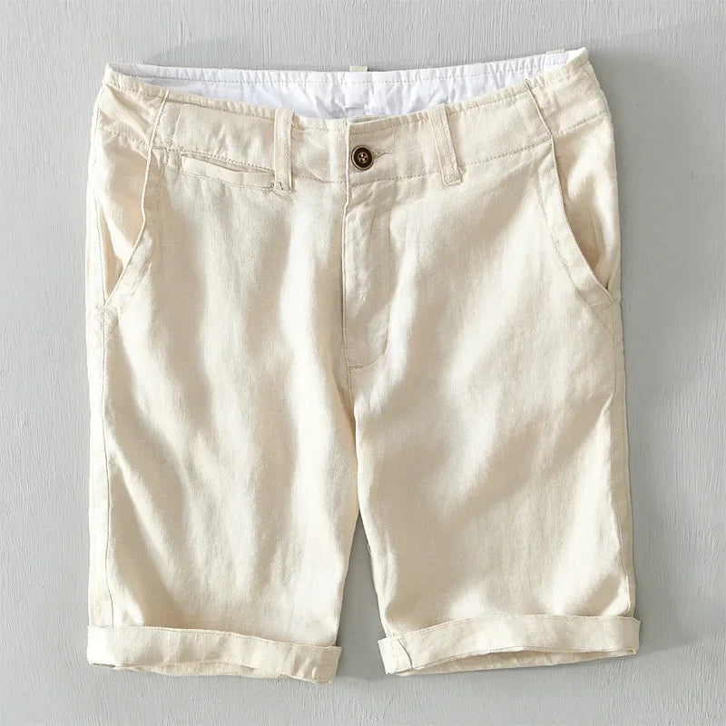 Pantalones cortos de lino