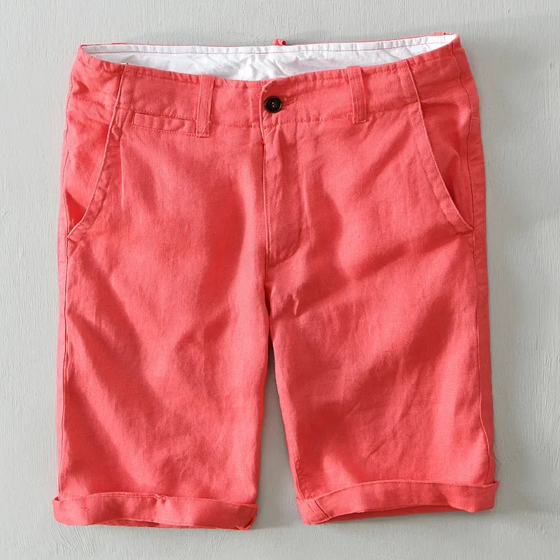 Pantalones cortos de lino