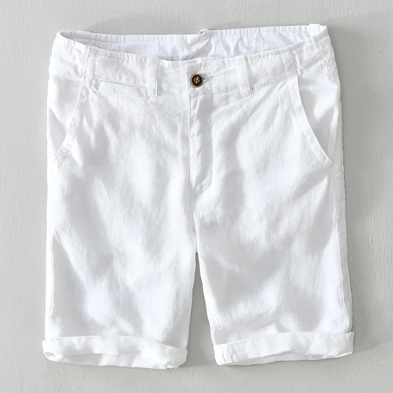 Pantalones cortos de lino