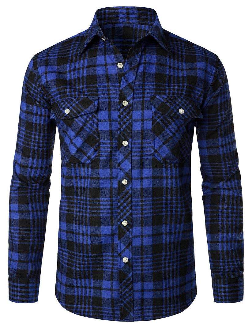 Elegante camisa de cuadros