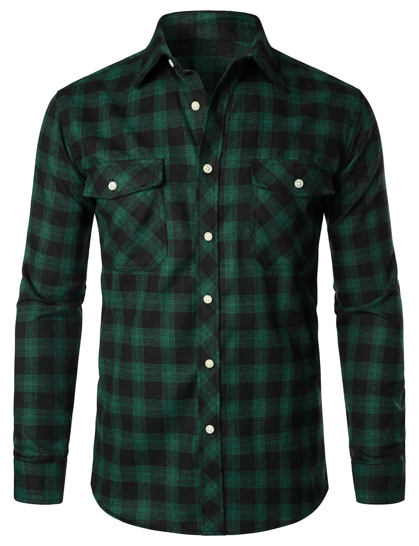 Elegante camisa de cuadros