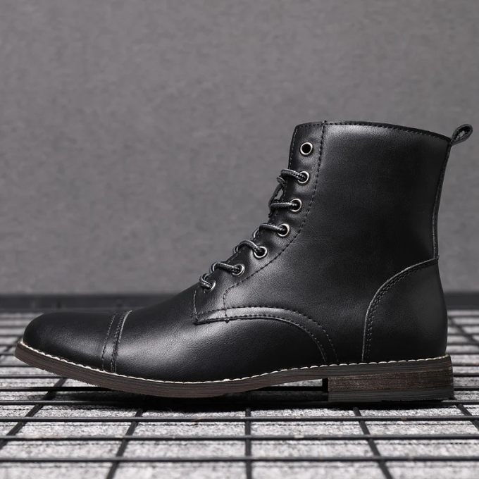 Elegantes botas de piel