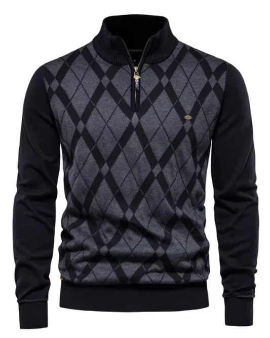Sudadera con media cremallera para hombre