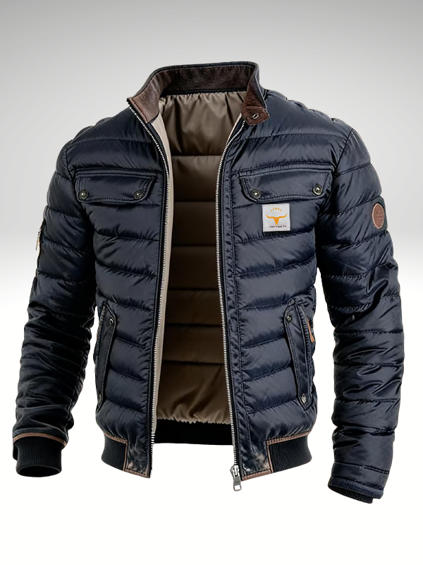 Elegante chaqueta acolchada urbana