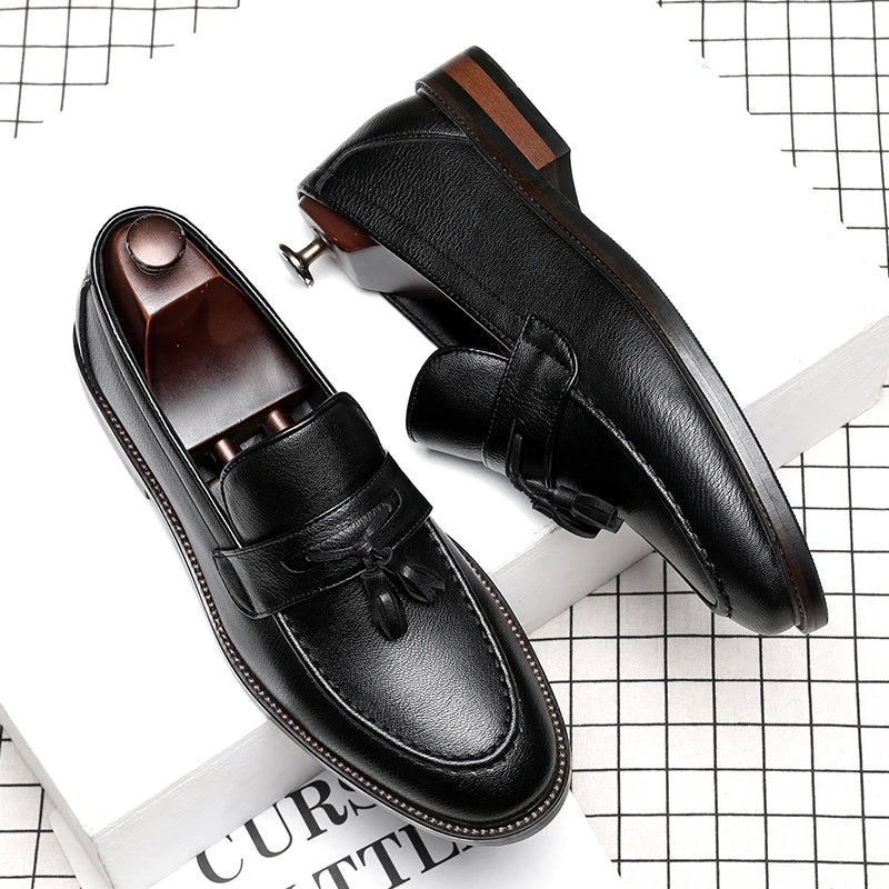Mocasines Oxford de cuero elegantes