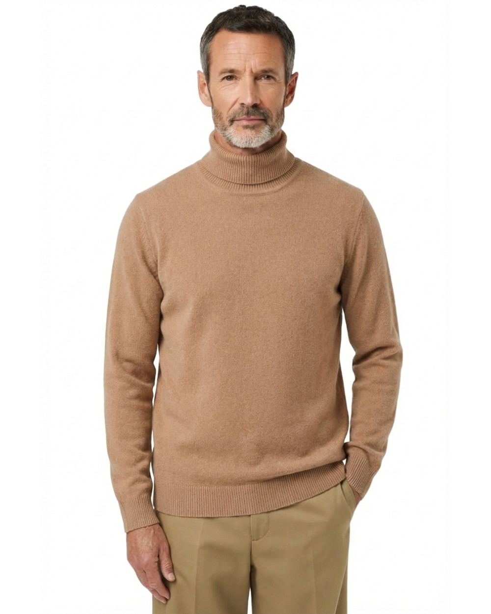 Jersey de cuello alto de lana St. Moritz