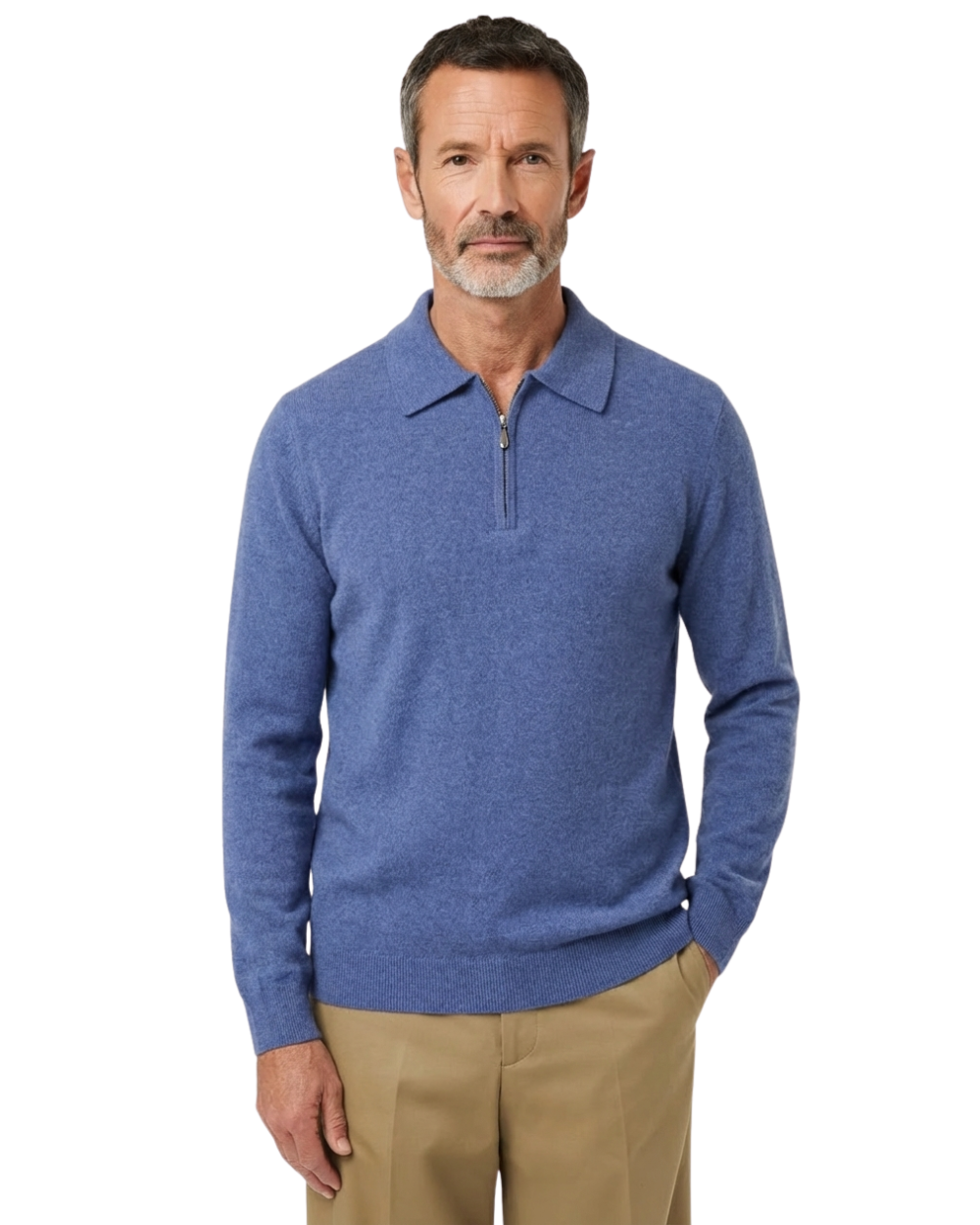 Elegante jersey polo de cachemira
