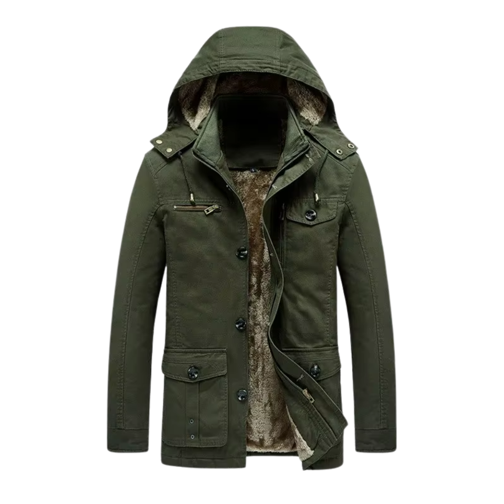 Elegante chaqueta de invierno acolchada Premium