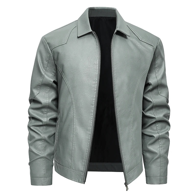 Elegante chaqueta de cuero