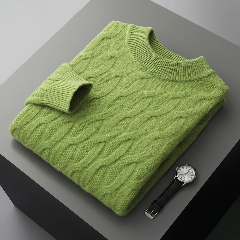 Elegante jersey de cachemira estampado