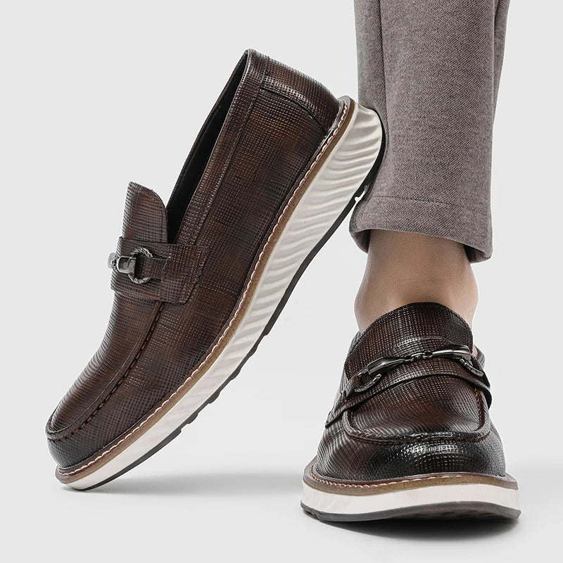 Mocasines de cuero elegantes sin cordones
