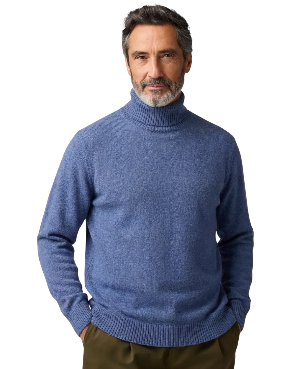 Jersey de cuello alto de lana Portofino