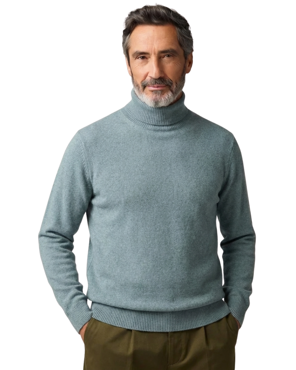 Jersey de cuello alto de lana Genève