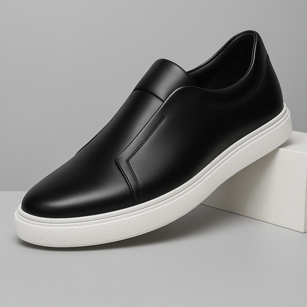 Elegantes zapatos de piel sin cordones