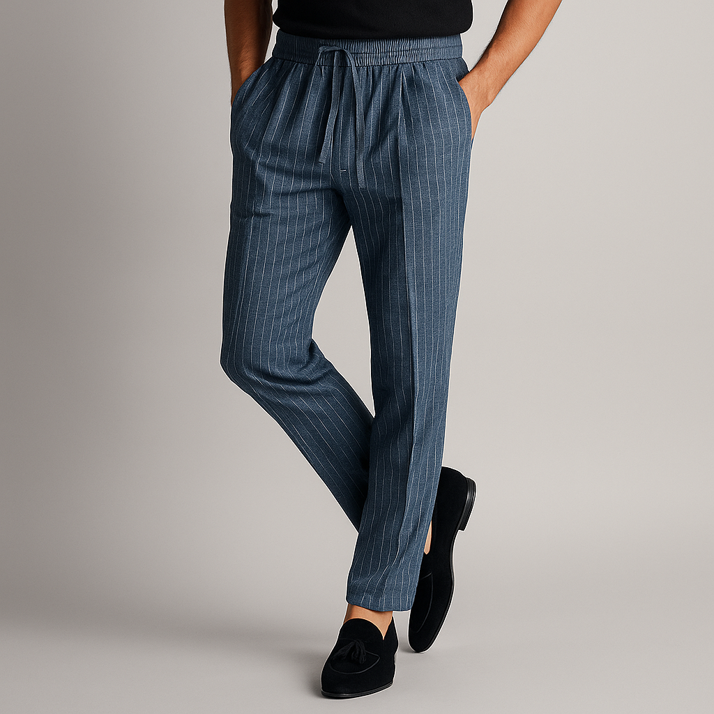 Elegantes pantalones de lino
