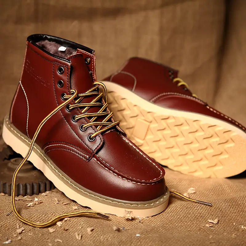 Botas retro de cuero