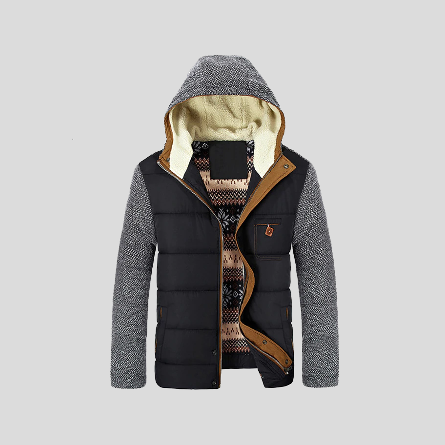 Elegante chaqueta acolchada