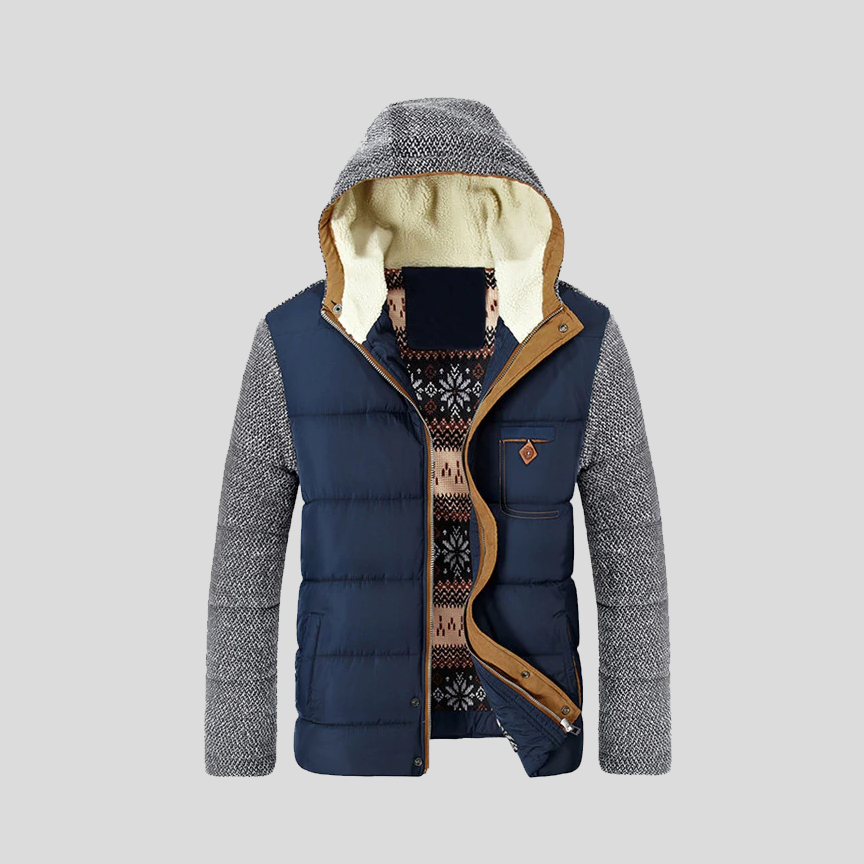 Elegante chaqueta acolchada