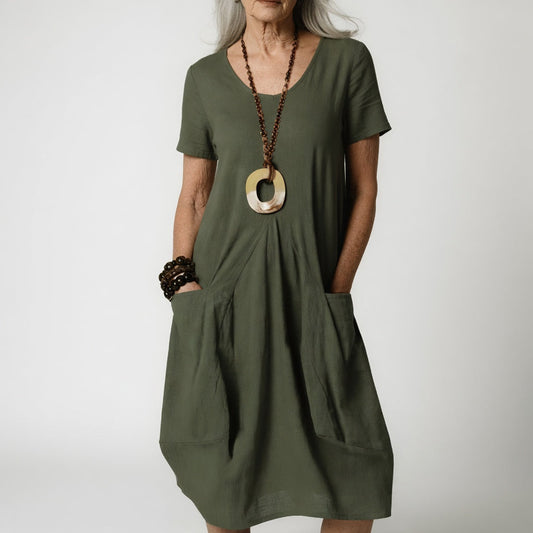 Céline™ — Vestido fluido, elegancia que favorece el vientre