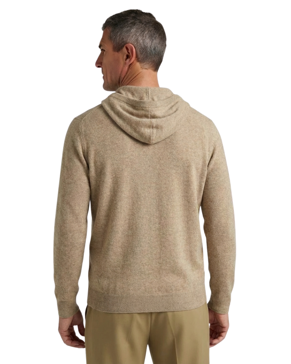 Elegante sudadera con capucha de lana australiana