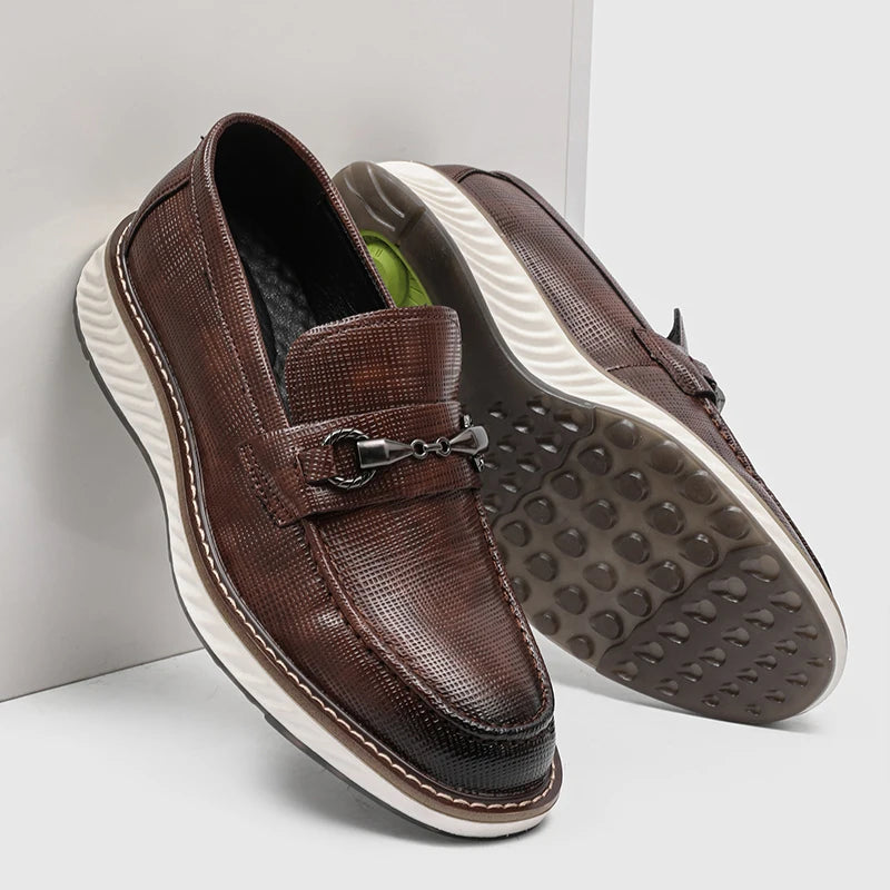 Mocasines de cuero elegantes sin cordones