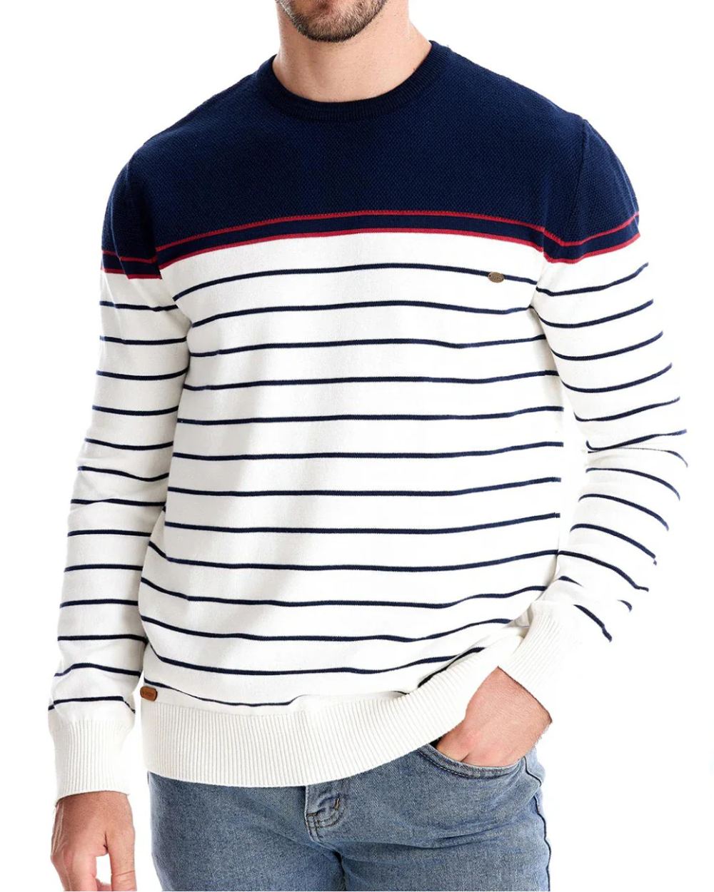 Jersey de hombre con diseño de rayas