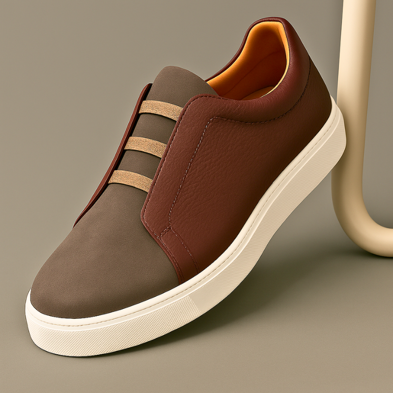 Zapatillas de piel de primera calidad
